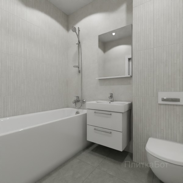 ALMA ceramica 2026, Шарп, Контрастные стены вертикально, контраст у инсталляции №6