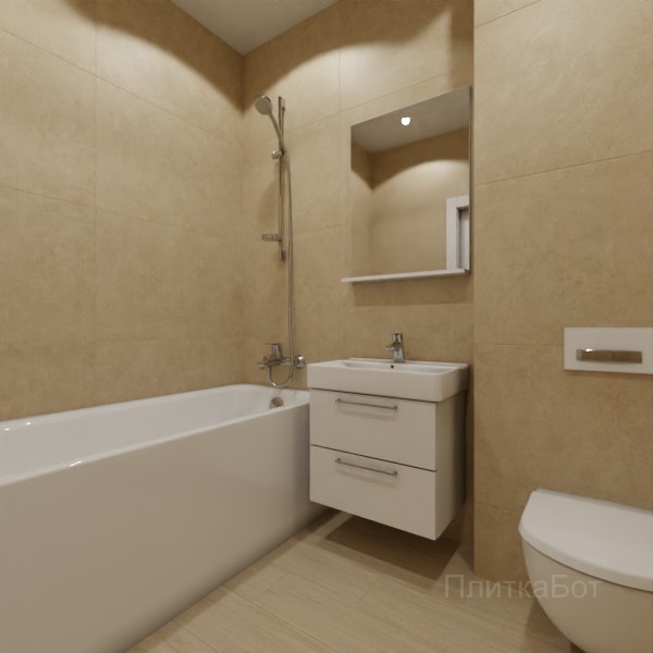 ALMA ceramica 2026, Шарп (беж), Без декора, палубная
