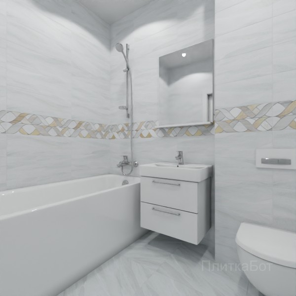 ALMA ceramica 2026, Слэйт рок, Декор по центру