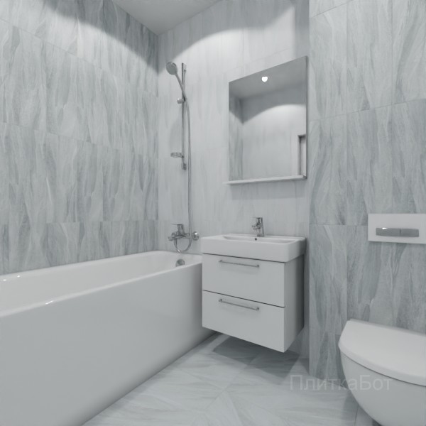 ALMA ceramica 2026, Слэйт рок, Контрастные стены вертикально, контраст у инсталляции