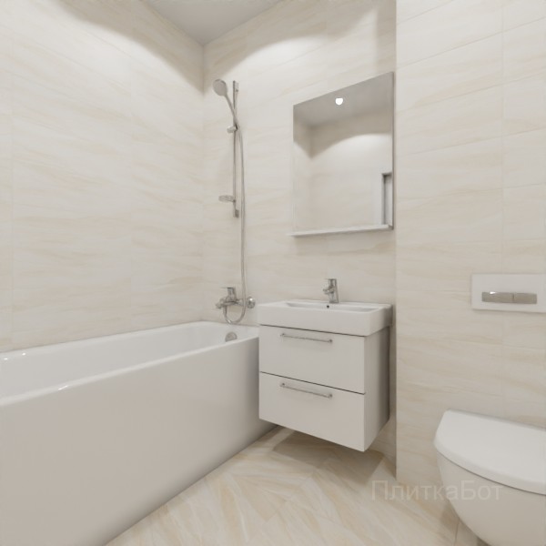 ALMA ceramica 2026, Слэйт рок (беж), Без декора
