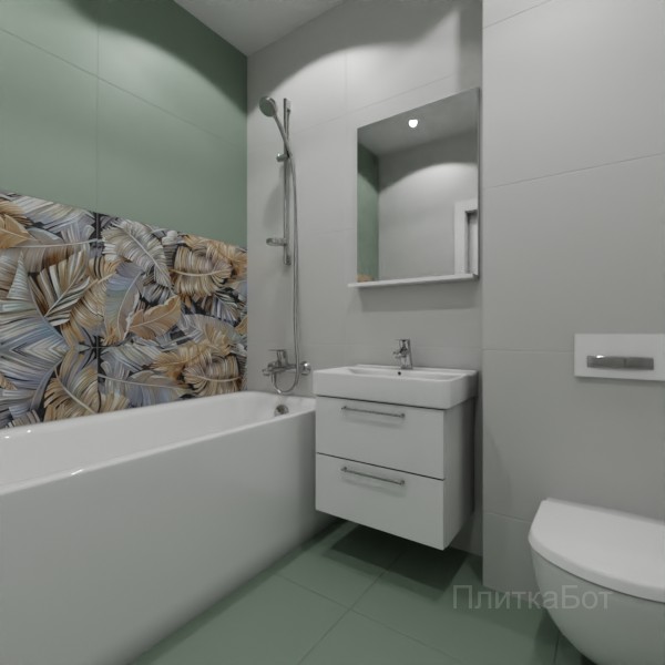 ALMA ceramica 2026, Спектор, Два декора над ванной №2