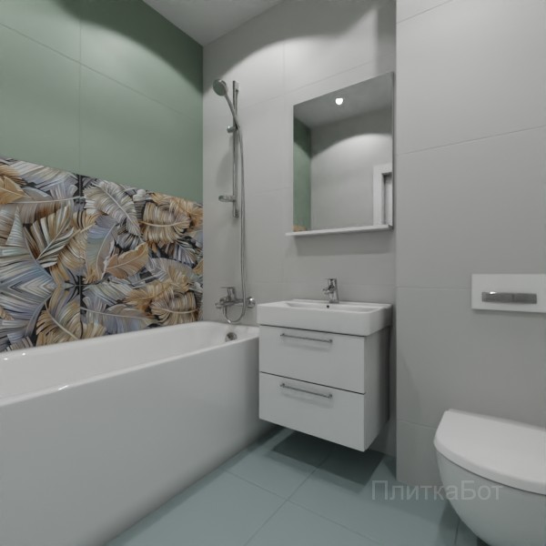 ALMA ceramica 2026, Спектор, Два декора над ванной №3