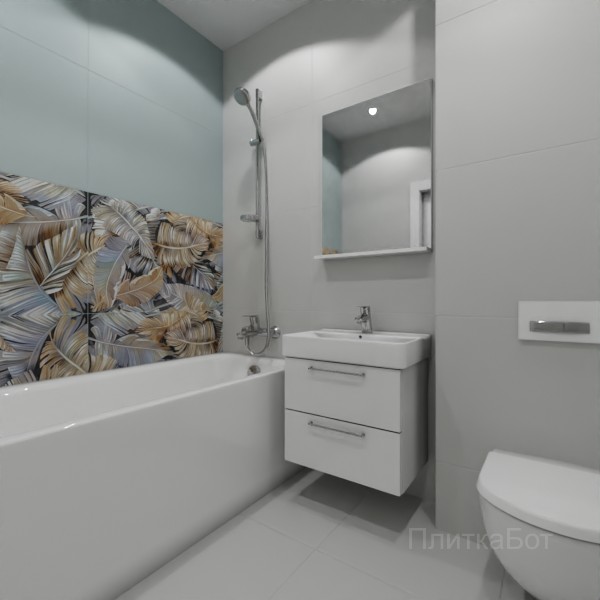ALMA ceramica 2026, Спектор, Два декора над ванной №4