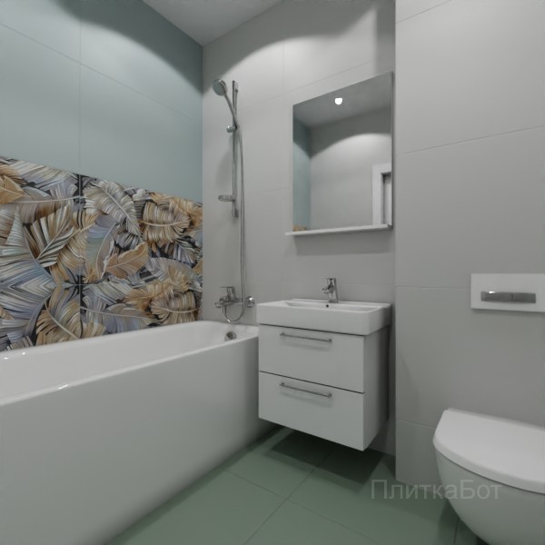 ALMA ceramica 2026, Спектор, Два декора над ванной №5