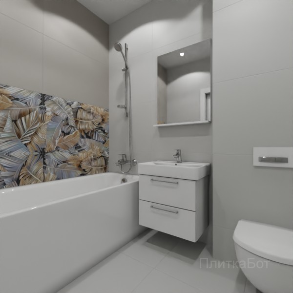 ALMA ceramica 2026, Спектор, Два декора над ванной №7