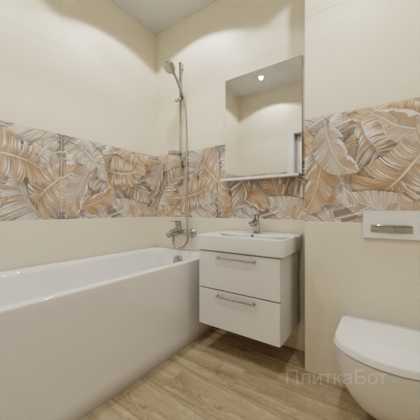 ALMA ceramica 2026, Спектор (беж), Декор по центру, палубная