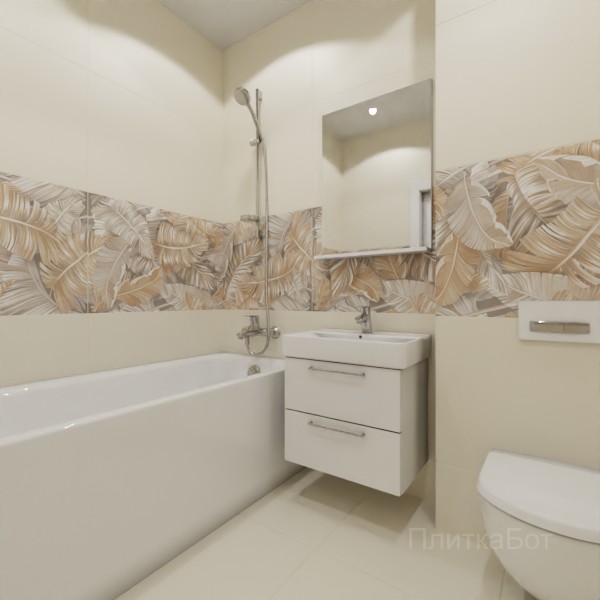 ALMA ceramica 2026, Спектор (беж), Декор по центру №1