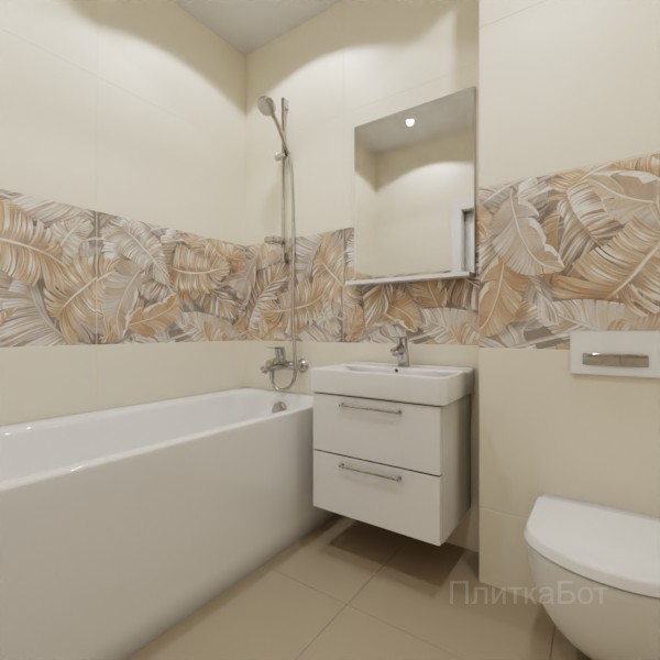 ALMA ceramica 2026, Спектор (беж), Декор по центру №2