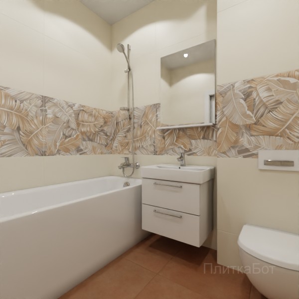 ALMA ceramica 2026, Спектор (беж), Декор по центру №3