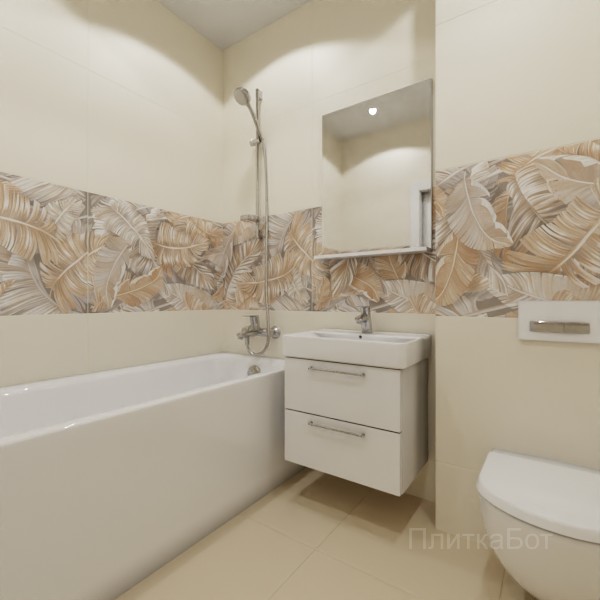 ALMA ceramica 2026, Спектор (беж), Декор по центру №4