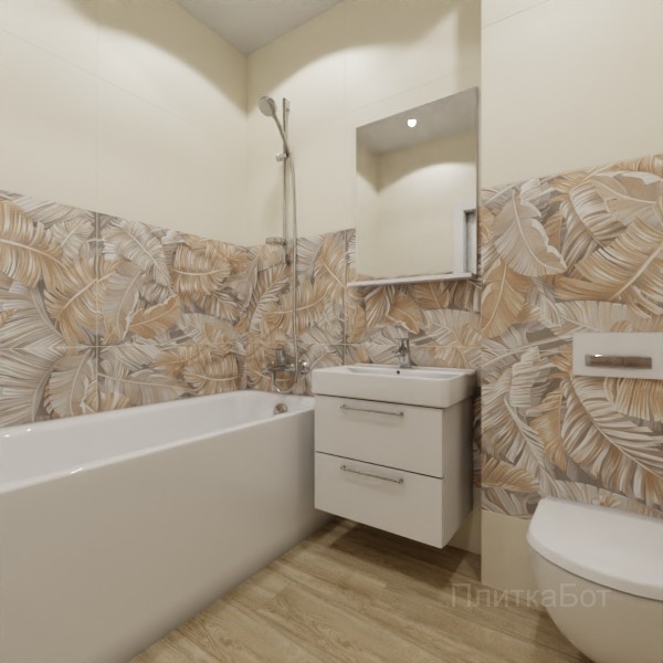 ALMA ceramica 2026, Спектор (беж), Два декора, палубная