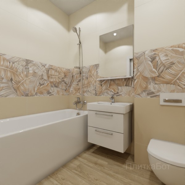 ALMA ceramica 2026, Спектор (беж), Низ-верх и декор, палубная №3