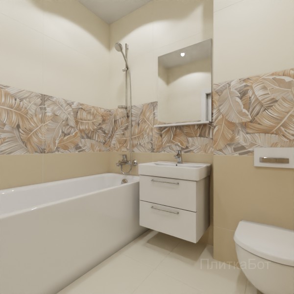 ALMA ceramica 2026, Спектор (беж), Низ-верх и декор №9