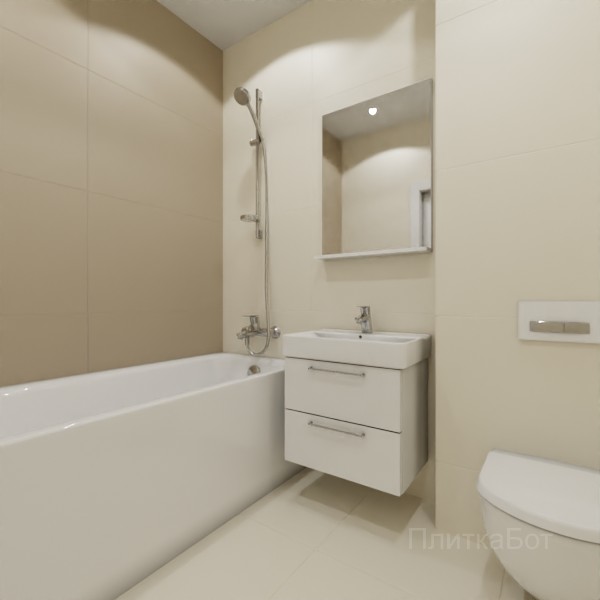 ALMA ceramica 2026, Спектор (беж), Контрастные стены №1