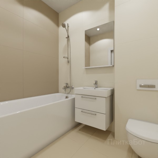 ALMA ceramica 2026, Спектор (беж), Контрастные стены №4