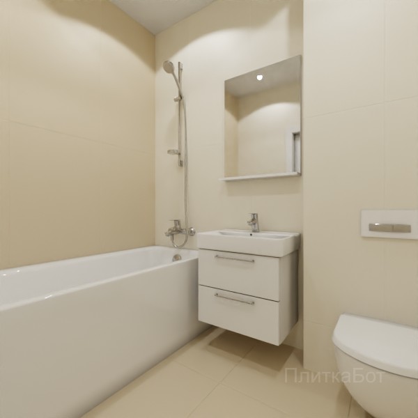 ALMA ceramica 2026, Спектор (беж), Контрастные стены вертикально №12