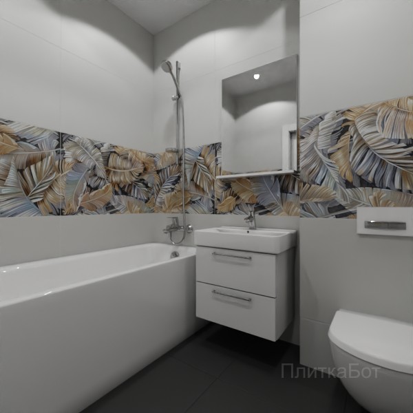 ALMA ceramica 2026, Спектор (сер), Декор по центру №2