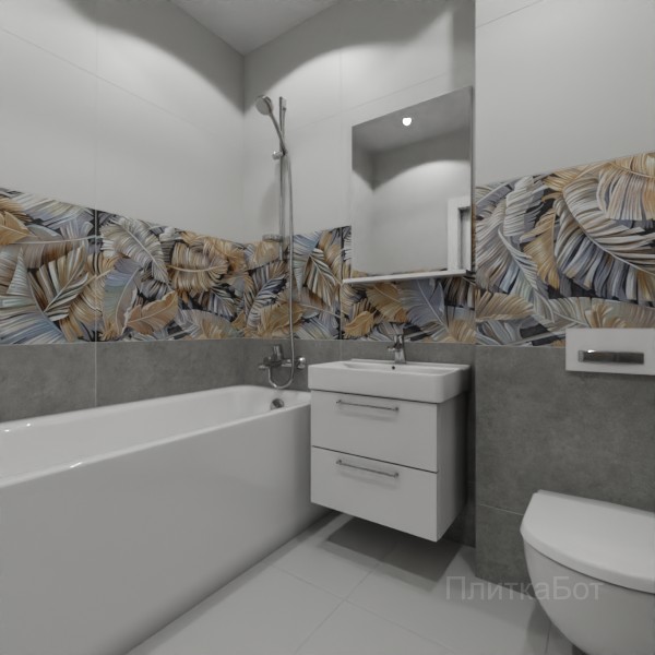 ALMA ceramica 2026, Спектор (сер), Низ-верх и декор №1