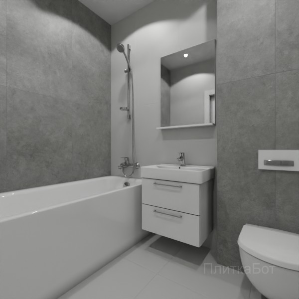 ALMA ceramica 2026, Спектор (сер), Контрастные стены вертикально, контраст у инсталляции №1