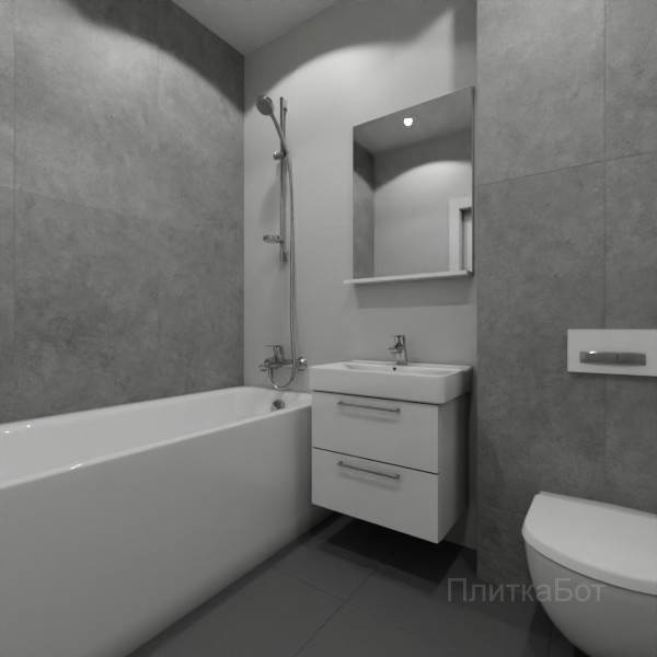 ALMA ceramica 2026, Спектор (сер), Контрастные стены вертикально, контраст у инсталляции №3