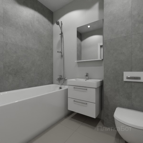 ALMA ceramica 2026, Спектор (сер), Контрастные стены вертикально, контраст у инсталляции №4