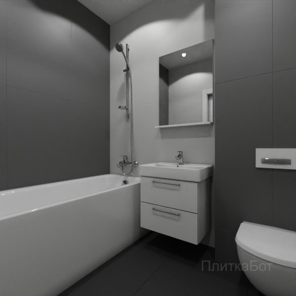 ALMA ceramica 2026, Спектор (сер), Контрастные стены вертикально, контраст у инсталляции №6
