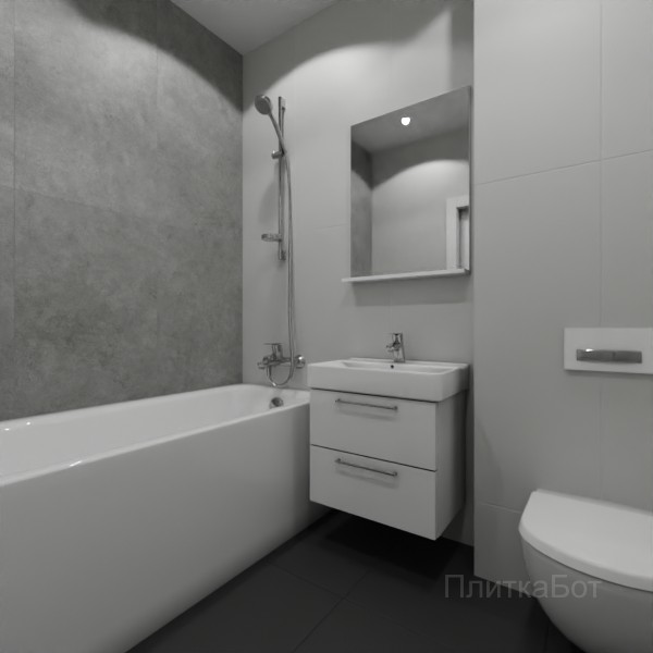 ALMA ceramica 2026, Спектор (сер), Контрастные стены вертикально №2