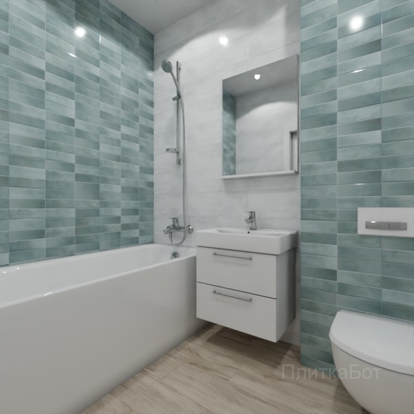 ALMA ceramica 2026, Стайл, Контрастные стены, контраст у инсталляции, палубная №1