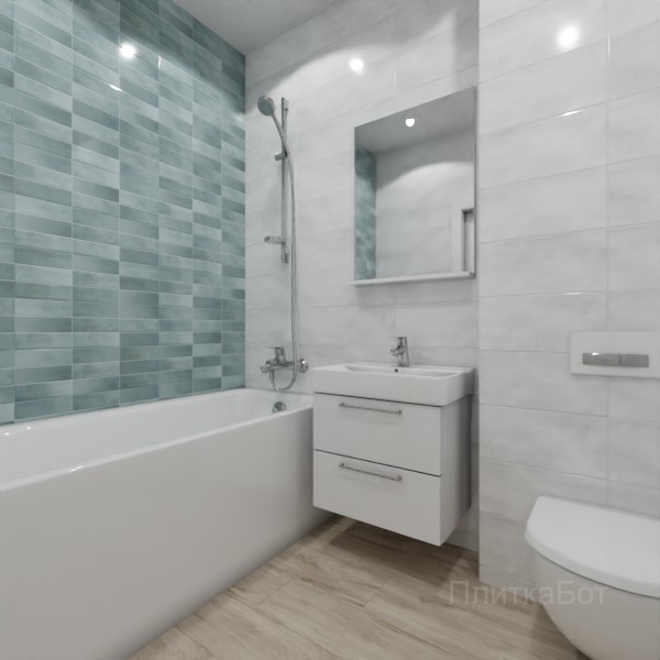 ALMA ceramica 2026, Стайл, Контрастные стены, палубная №1