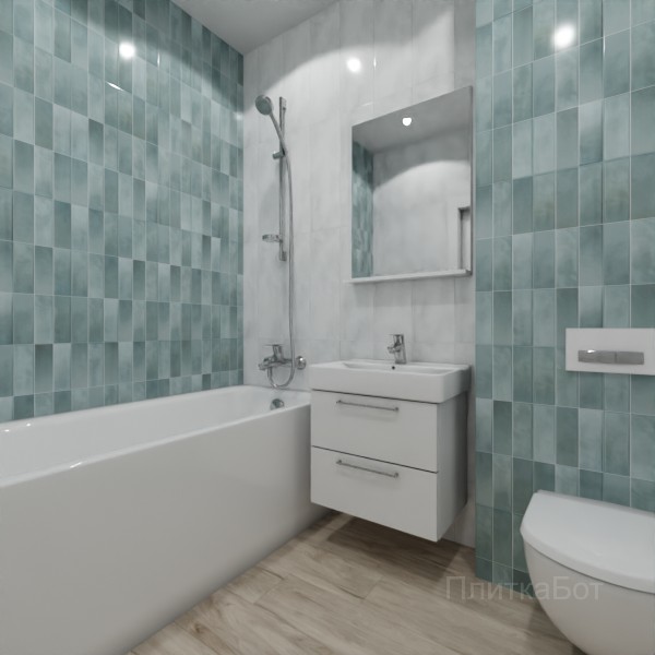 ALMA ceramica 2026, Стайл, Контрастные стены вертикально, контраст у инсталляции, палубная №1