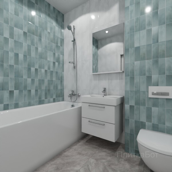 ALMA ceramica 2026, Стайл, Контрастные стены вертикально, контраст у инсталляции №1