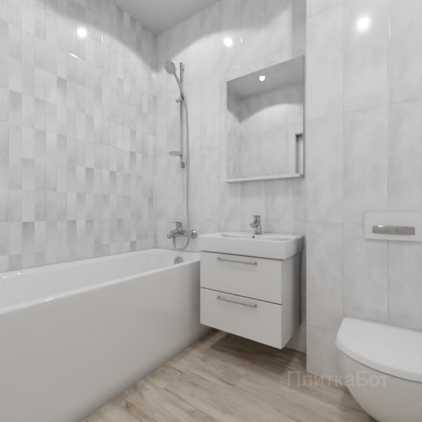 ALMA ceramica 2026, Стайл, Контрастные стены вертикально, палубная №2