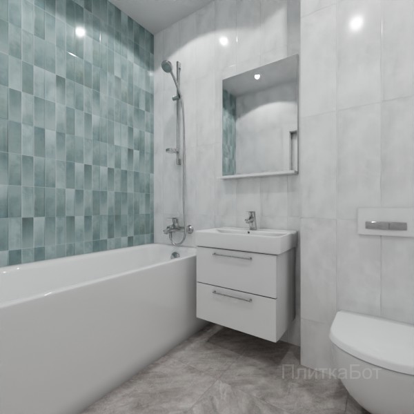 ALMA ceramica 2026, Стайл, Контрастные стены вертикально №1