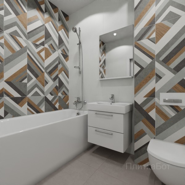 ALMA ceramica 2026, Стерео, Контрастные стены вертикально, контраст у инсталляции №3