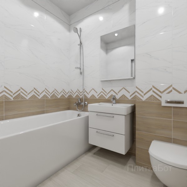 ALMA ceramica 2026, Токио, Низ-верх, декор и полоса, палубная №2