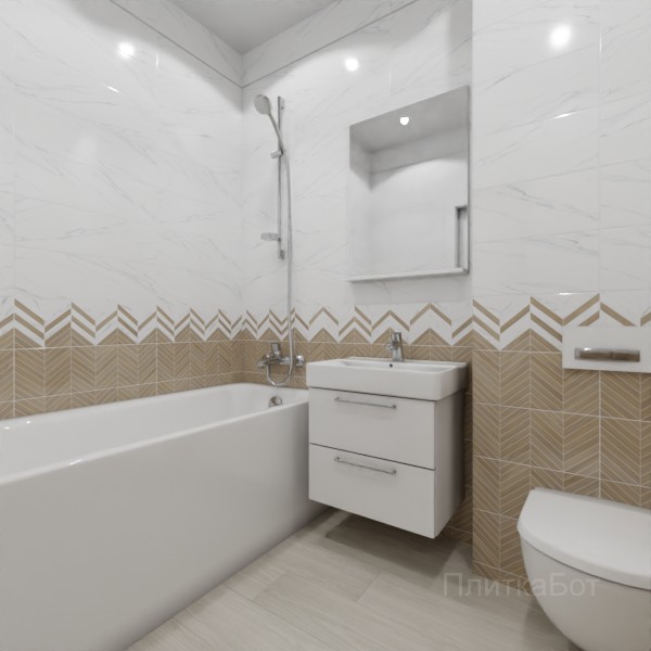 ALMA ceramica 2026, Токио, Низ-верх, декор и полоса, палубная №3