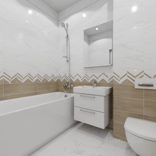 ALMA ceramica 2026, Токио, Низ-верх, декор и полоса №2
