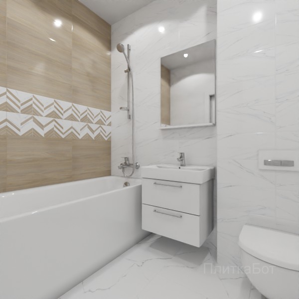 ALMA ceramica 2026, Токио, Два декора над ванной №2