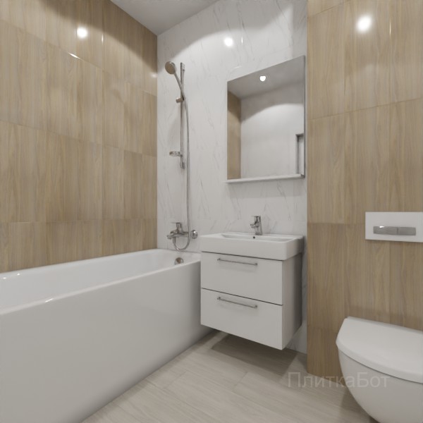 ALMA ceramica 2026, Токио, Контрастные стены вертикально, контраст у инсталляции, палубная №2