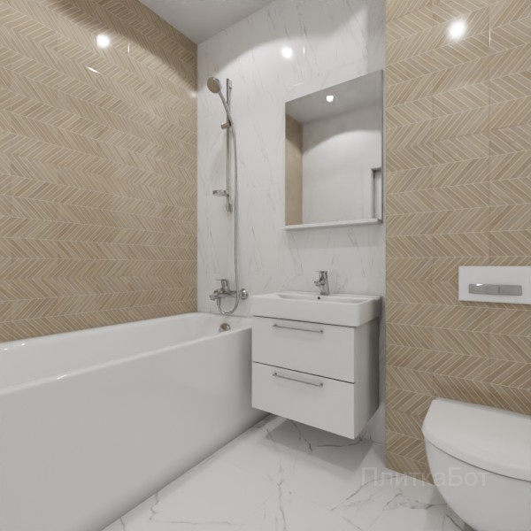 ALMA ceramica 2026, Токио, Контрастные стены вертикально, контраст у инсталляции №3