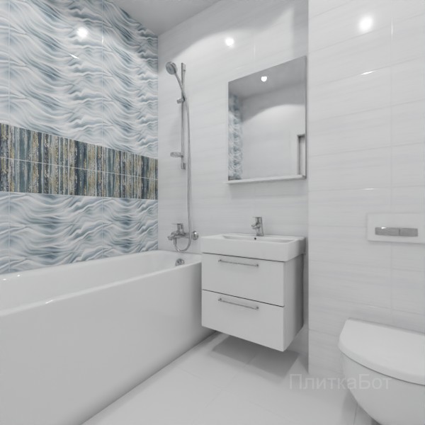 ALMA ceramica 2026, Тори, Два декора над ванной №3