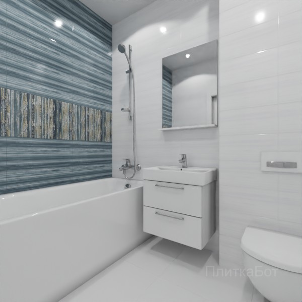 ALMA ceramica 2026, Тори, Два декора над ванной №4
