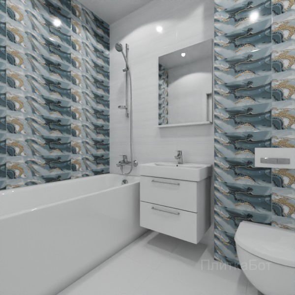 ALMA ceramica 2026, Тори, Контрастные стены, контраст у инсталляции №1