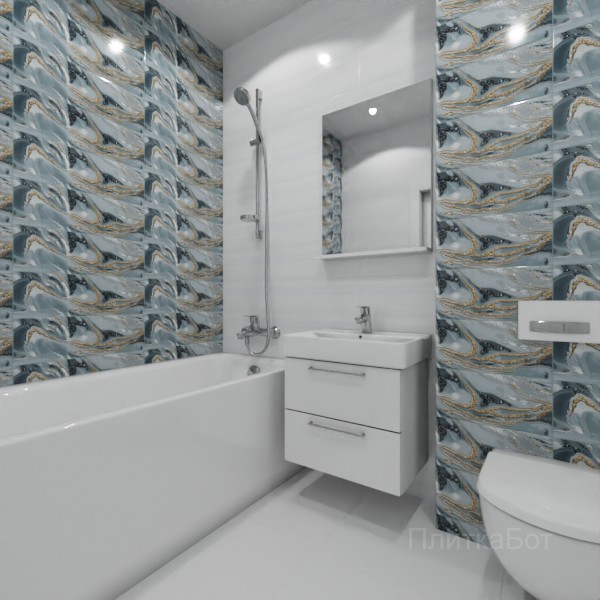 ALMA ceramica 2026, Тори, Контрастные стены, контраст у инсталляции №2