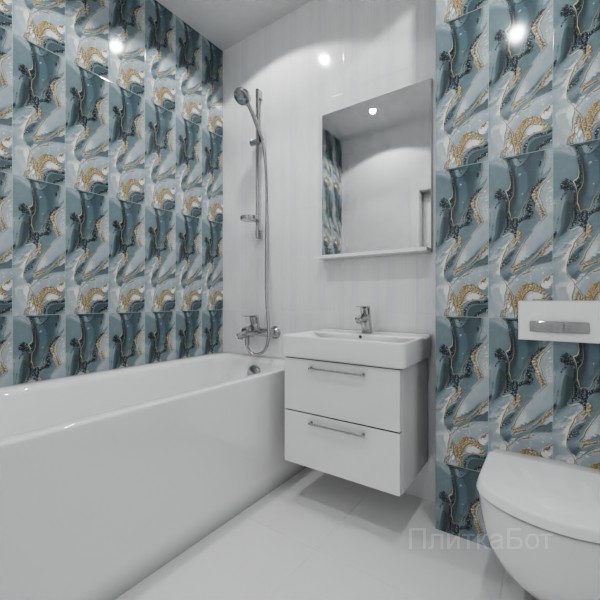 ALMA ceramica 2026, Тори, Контрастные стены вертикально, контраст у инсталляции №1