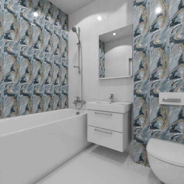 ALMA ceramica 2026, Тори, Контрастные стены вертикально, контраст у инсталляции №2