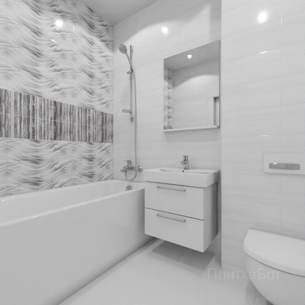 ALMA ceramica 2026, Тори (сер), Два декора над ванной №3