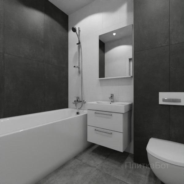 ALMA ceramica 2026, Тотем, Контрастные стены вертикально, контраст у инсталляции №35
