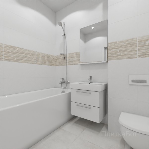 ALMA ceramica 2026, Тотем (беж), Декор по центру №1